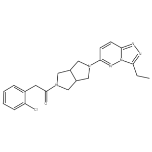 2-(2-Chlorophenyl)-1-(5-{3-ethyl-[1,2,4]triazolo[4,3-b]pyridazin-6-yl}-octahydropyrrolo[3,4-c]pyrrol-2-yl)ethan-1-one结构式
