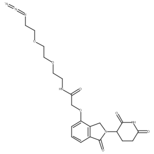 N-[2-[2-(2-azidoethoxy)ethoxy]ethyl]-2-[2-(2,6-dioxo-3-piperidyl)-1-oxo-isoindolin-4-yl]oxy-acetamide Structure