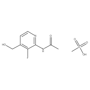 N-(3-fluoro-4-(hydroxymethyl)pyridin-2-yl)acetamide methanesulfonate Structure