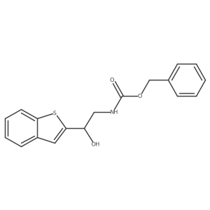 benzyl N-[(2S)-2-(1-benzothiophen-2-yl)-2-hydroxyethyl]carbamate Structure
