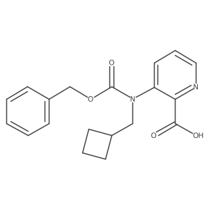 3-{[(Benzyloxy)carbonyl](cyclobutylmethyl)amino}pyridine-2-carboxylic acid Structure