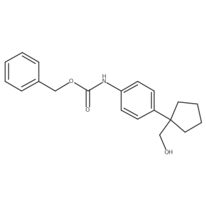 benzyl N-{4-[1-(hydroxymethyl)cyclopentyl]phenyl}carbamate结构式