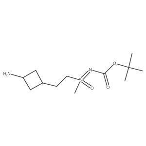 tert-butyl N-{[2-(3-aminocyclobutyl)ethyl](methyl)oxo-lambda6-sulfanylidene}carbamate Structure