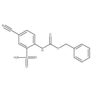 benzyl N-(4-cyano-2-sulfamoylphenyl)carbamate Structure