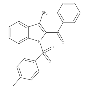 (3-Amino-1-((4-methylphenyl)sulfonyl)-1H-indol-2-YL)(phenyl)methanone Structure