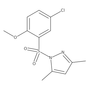 1-(5-Chloro-2-methoxyphenyl)sulfonyl-3,5-dimethylpyrazole Structure