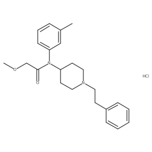 2-methoxy-N-(1-phenethylpiperidin-4-yl)-N-(m-tolyl)acetamide,monohydrochloride结构式