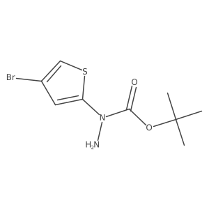 N-(4-bromothiophen-2-yl)(tert-butoxy)carbohydrazide结构式