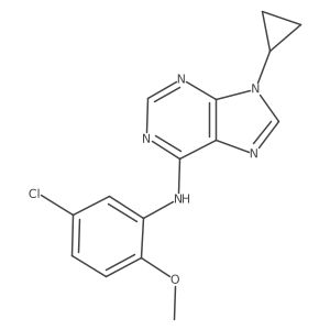 N-(5-chloro-2-methoxyphenyl)-9-cyclopropyl-9H-purin-6-amine Structure