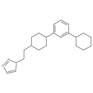 2-(piperidin-1-yl)-4-{4-[2-(1H-1,2,3-triazol-1-yl)ethyl]piperazin-1-yl}pyrimidine Structure