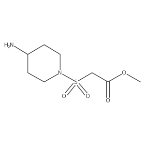 Acetic acid, 2-[(4-amino-1-piperidinyl)sulfonyl]-, methyl ester Structure