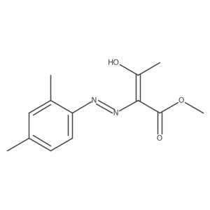 methyl (2Z)-2-[2-(2,4-dimethylphenyl)hydrazin-1-ylidene]-3-oxobutanoate Structure