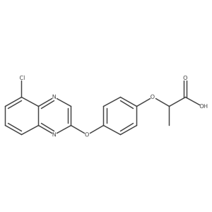2-[4-[(5-Chloro-2-quinoxalinyl)oxy]phenoxy]propanoic acid Structure