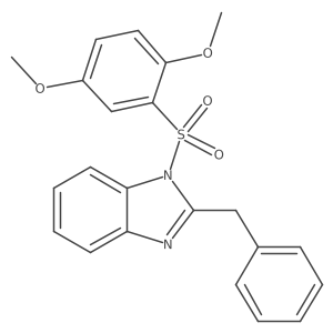 2-benzyl-1-[(2,5-dimethoxyphenyl)sulfonyl]-1H-benzimidazole结构式