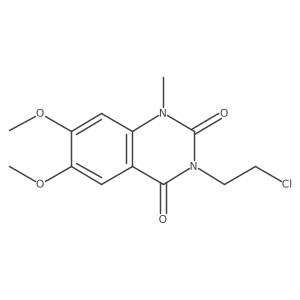 3-(2-Chloroethyl)-6,7-dimethoxy-1-methyl-2,4(1H,3H)-quinazolinedione Structure