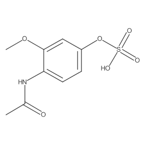 4-(Acetylamino)-3-methoxyphenyl hydrogen sulfate结构式