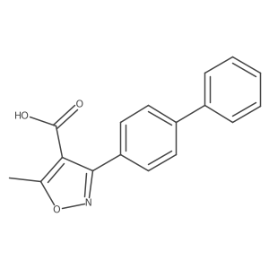 5-Methyl-3-(4-phenylphenyl)-1,2-oxazole-4-carboxylic acid Structure