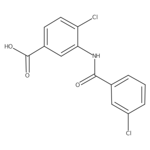 4-Chloro-3-(3-chloro-benzoylamino)-benzoic acid结构式