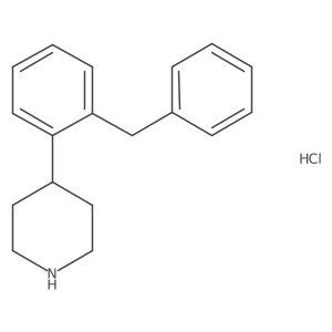 4-(2-Benzylphenyl)piperidine hydrochloride Structure