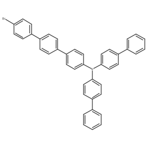 [1,1a(2):4a(2),1a(2)a(2)-Terphenyl]-4-amine, N,N-bis([1,1a(2)-biphenyl]-4-yl)-4a(2)a(2)-bromo- Structure