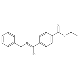ethyl 4-(N-benzylcarbamimidoyl)benzoate结构式