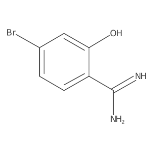 4-Bromo-2-hydroxybenzene-1-carboximidamide Structure