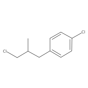 1-Chloro-4-(3-chloro-2-methylpropyl)benzene结构式