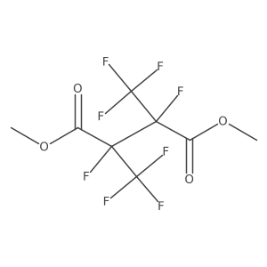 Dimethyl 1,2-difluoro-1,2-bis(trifluoromethyl)succinate结构式