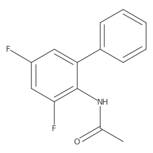 N-(3,5-Difluoro-2-biphenylyl)acetamide Structure