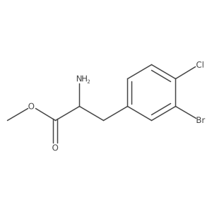 Methyl (S)-2-amino-3-(3-bromo-4-chlorophenyl)propanoate结构式