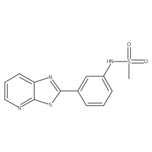 N-(3-(thiazolo[5,4-b]pyridin-2-yl)phenyl)methanesulfonamide结构式