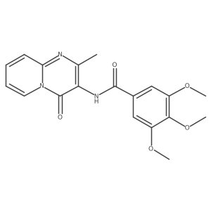3,4,5-trimethoxy-N-(2-methyl-4-oxo-4H-pyrido[1,2-a]pyrimidin-3-yl)benzamide结构式