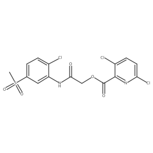 [2-(2-Chloro-5-methylsulfonylanilino)-2-oxoethyl] 3,6-dichloropyridine-2-carboxylate Structure