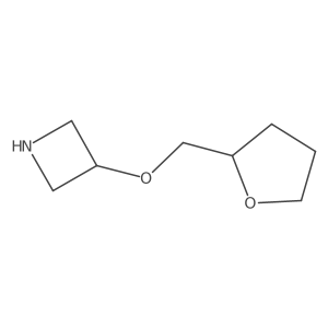 3-{[(2R)-oxolan-2-yl]methoxy}azetidine结构式