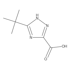 5-Tert-butyl-4H-1,2,4-triazole-3-carboxylic acid Structure