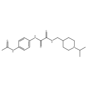 N1-(4-acetamidophenyl)-N2-((1-isopropylpiperidin-4-yl)methyl)oxalamide Structure