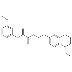 N1-(2-(1-ethyl-1,2,3,4-tetrahydroquinolin-6-yl)ethyl)-N2-(3-methoxyphenyl)oxalamide Structure