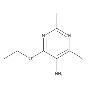 4-Chloro-6-ethoxy-2-methylpyrimidin-5-amine结构式