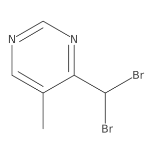 4-(Dibromomethyl)-5-methylpyrimidine结构式