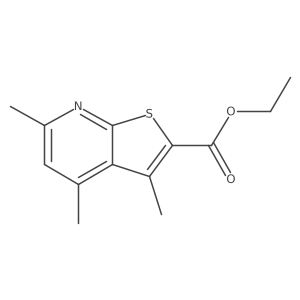 Ethyl 3,4,6-trimethylthieno[2,3-b]pyridine-2-carboxylate Structure