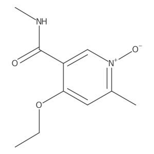 4-Ethoxy-2-methyl-5-(methylcarbamoyl)pyridine 1-oxide Structure