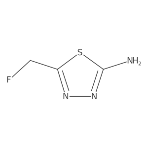 5-(Fluoromethyl)-1,3,4-thiadiazol-2-amine Structure