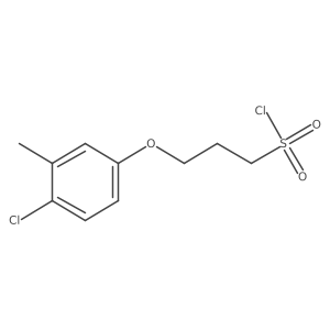 3-(4-Chloro-3-methylphenoxy)propane-1-sulfonyl chloride结构式