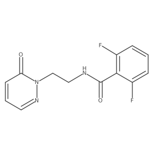 2,6-difluoro-N-[2-(6-oxo-1,6-dihydropyridazin-1-yl)ethyl]benzamide Structure