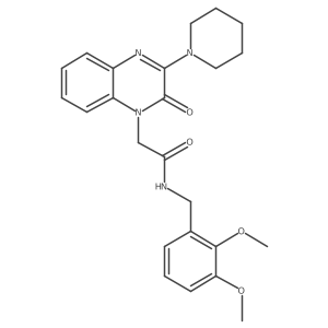 N-(2,3-dimethoxybenzyl)-2-(2-oxo-3-(piperidin-1-yl)quinoxalin-1(2H)-yl)acetamide Structure