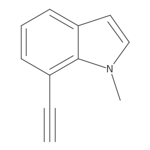 1H-Indole, 7-ethynyl-1-methyl-结构式
