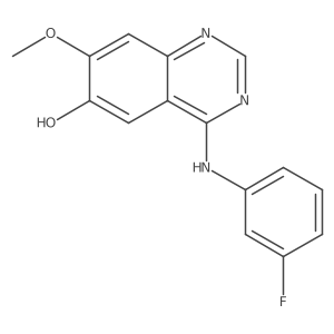 4-((3-Fluorophenyl)amino)-7-methoxyquinazolin-6-ol Structure