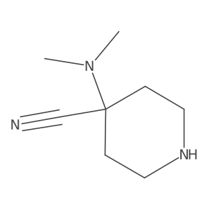 4-(Dimethylamino)piperidine-4-carbonitrile结构式