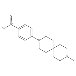 3-Methyl-9-(4-nitrophenyl)-3,9-diazaspiro[5.5]undecane结构式