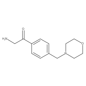 2-Amino-1-{4-[(morpholin-4-yl)methyl]phenyl}ethan-1-one Structure
